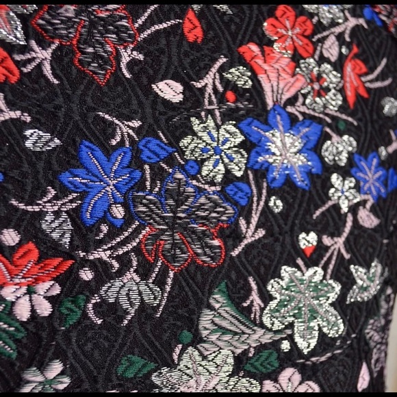 MSGM Brocade Floral Metallic 🍸 Dress 40 4 - Picture 4 of 4